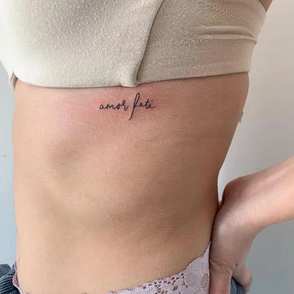 Geometric Amor Fati Tattoo