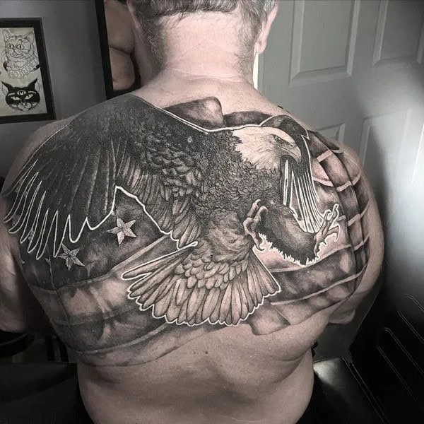 Eagle Tattoo on the Back