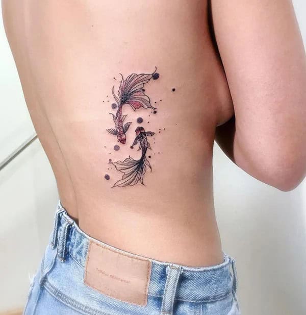 Pisces Yin Yang Tattoo