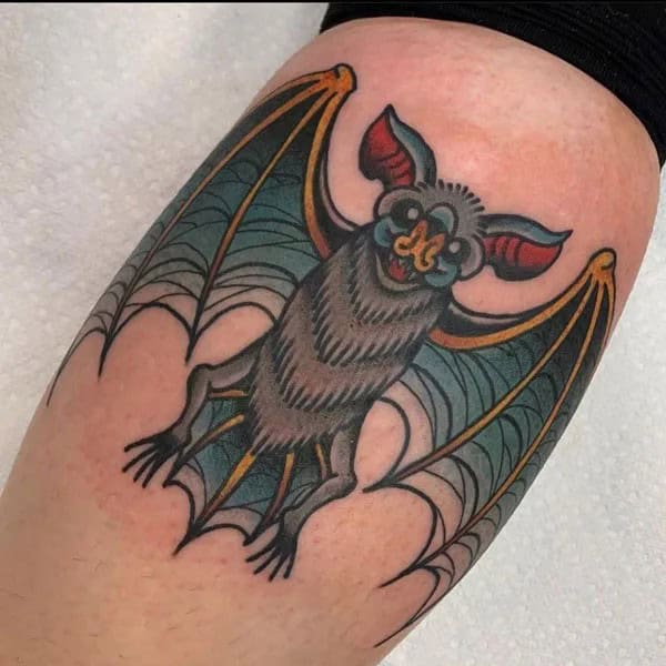 Bat Tattoo On Hand