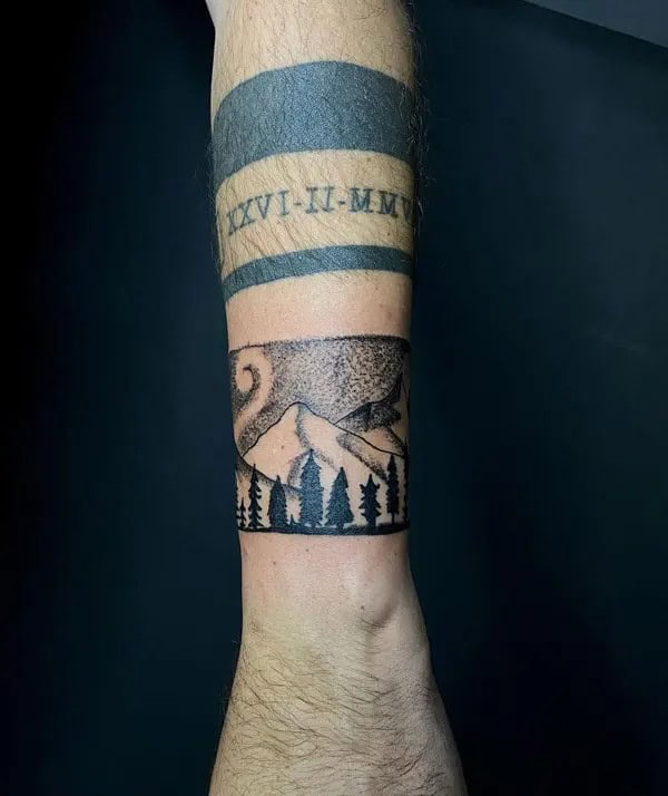 Mountain Wrist Tattoo