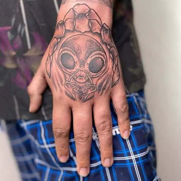 Alien Hand Tattoo