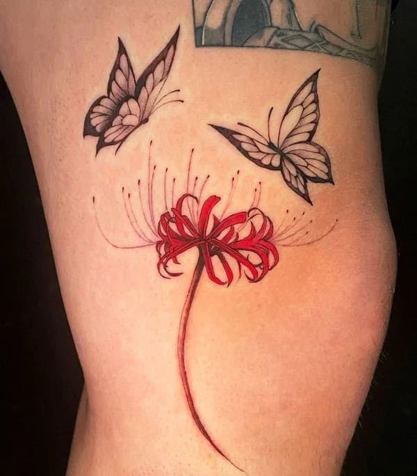 Demon Slayer Spider Lily Tattoo