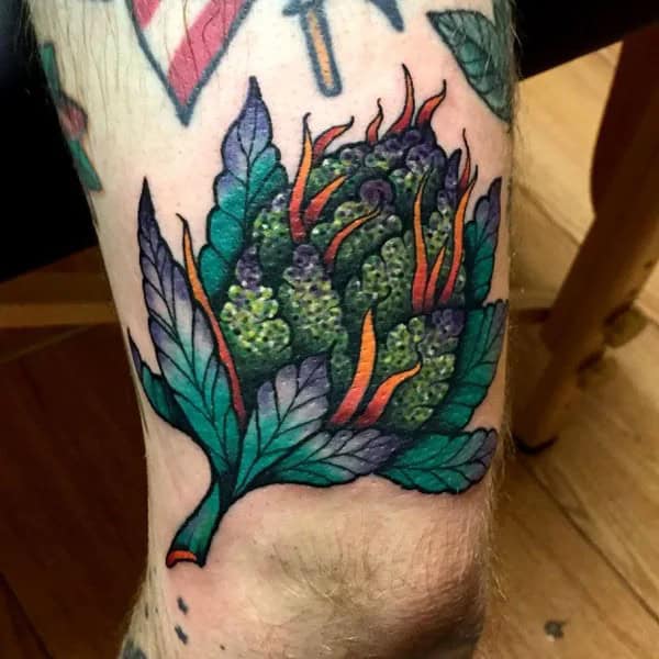 Weed Bud Tattoo