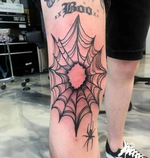 Spider Web Prison Tattoo