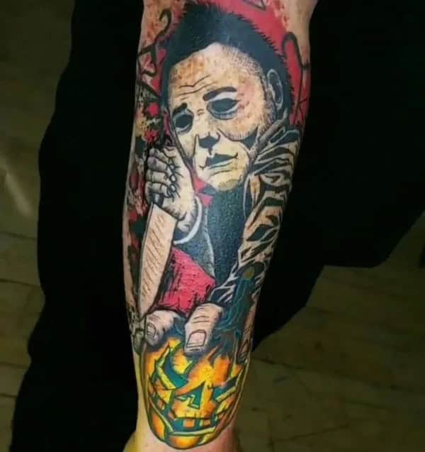 Michael Myers House Tattoo