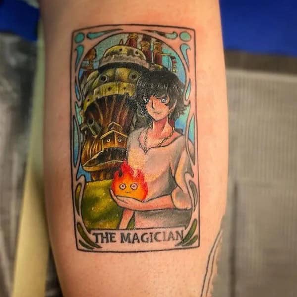 Sleeve Howl’s Moving Castle Tattoo