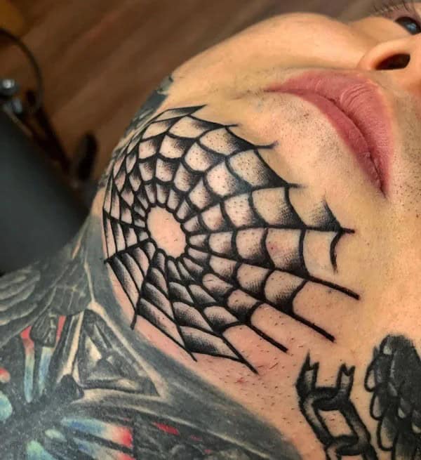 Spider Web Prison Tattoo