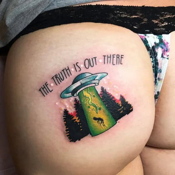 Bite Me Butt Tattoo