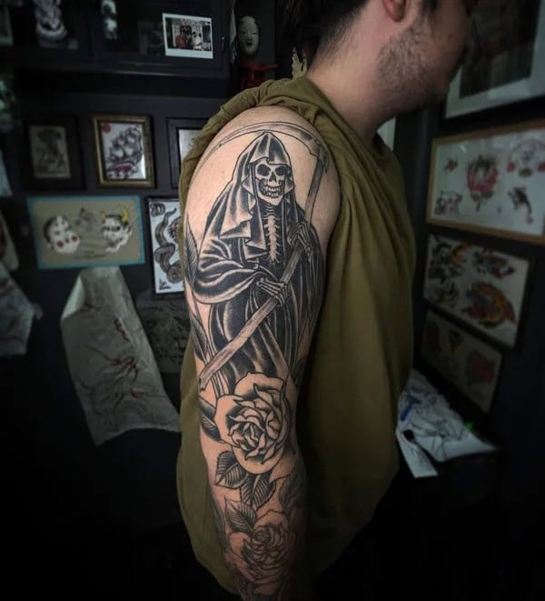 Unveiling The Curious Meaning Behind Grim Reaper Tattoos