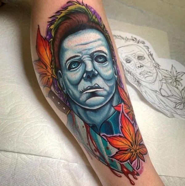 Michael Myers House Tattoo