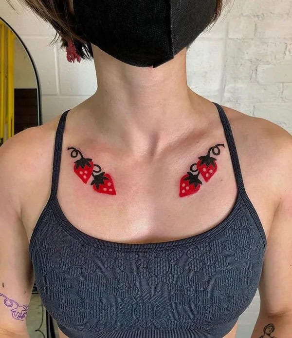 More Designs of Strawberry Tattoos To Check Out This Instant