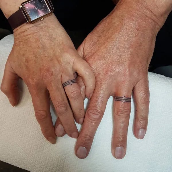 Anniversary Wedding Ring Tattoo