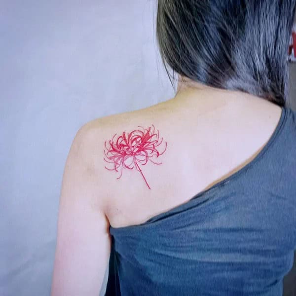 Demon Slayer Spider Lily Tattoo