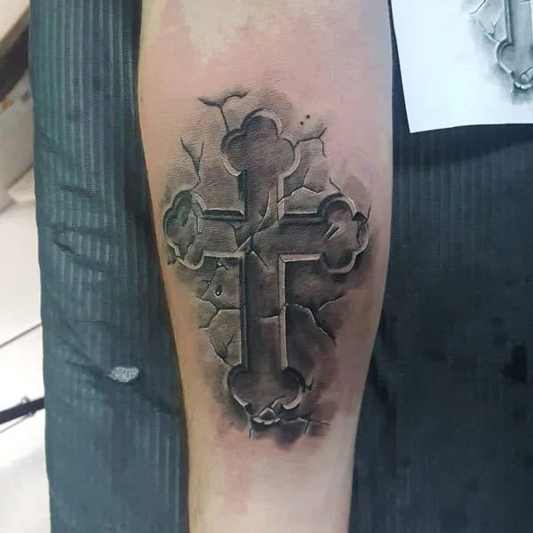 Orthodox Cross Tattoo