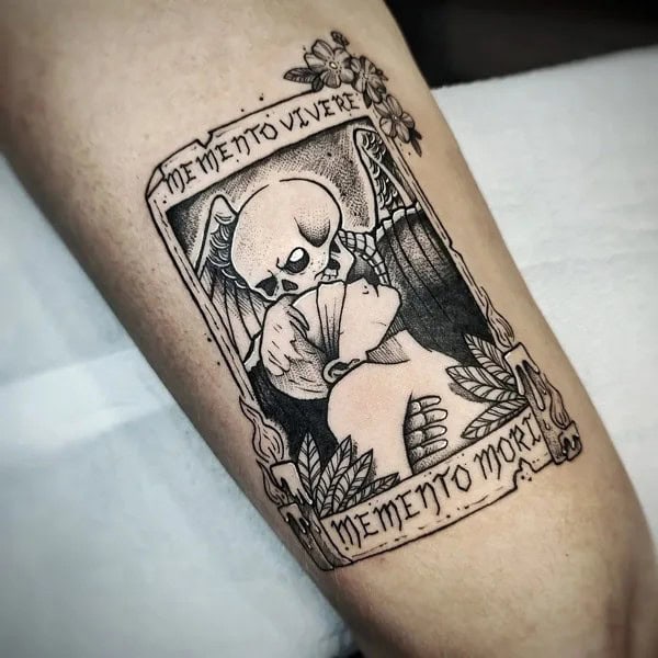 Memento Mori Tarot Card Tattoo