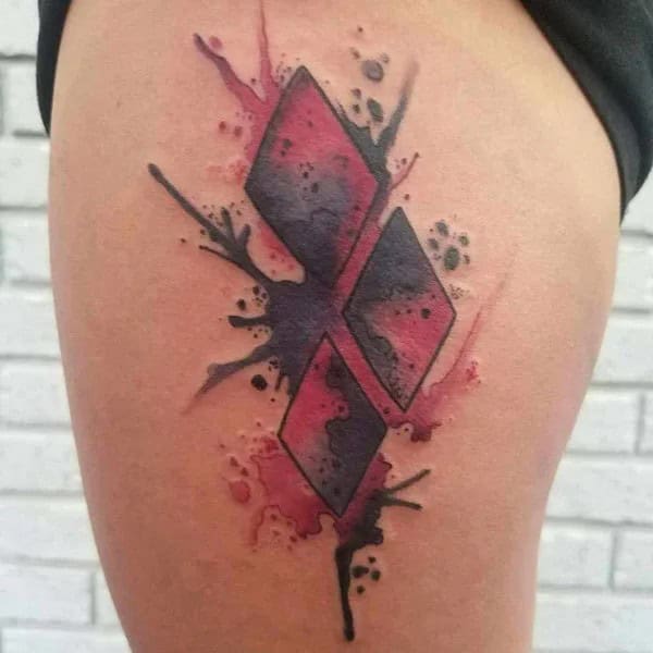 Harley Quinn Diamond Tattoo