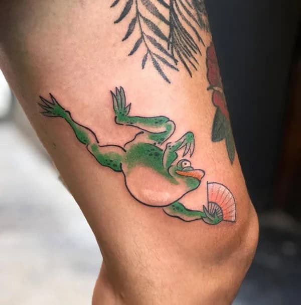 Japanese Frog Tattoo