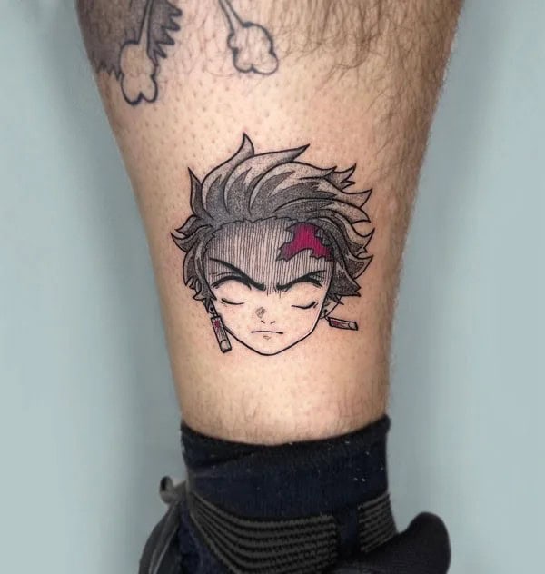 Anime Foot Tattoo