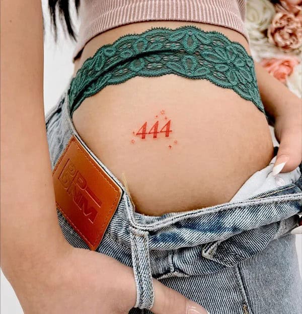 Bite Me Butt Tattoo