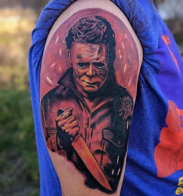 Michael Myers House Tattoo