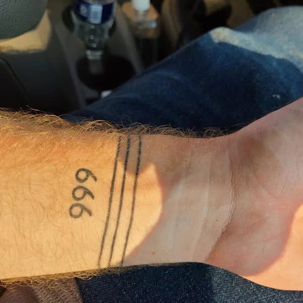 Small 999 Tattoo