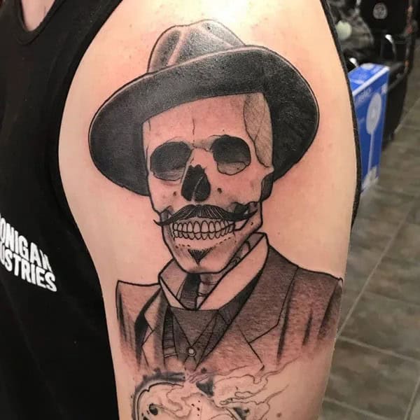 Doc Holliday Chest Tattoo