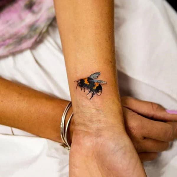 Bee Wrist Tattoo