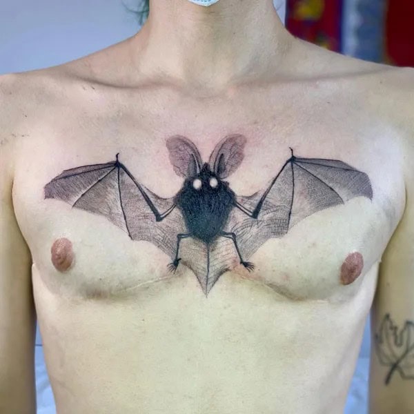 Bat Tattoo On Hand