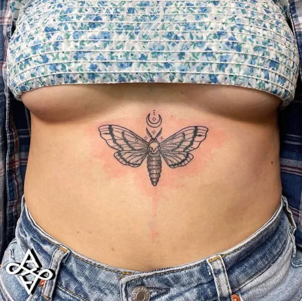 More Death Moth Tattoos That Can’t Be Ignored!