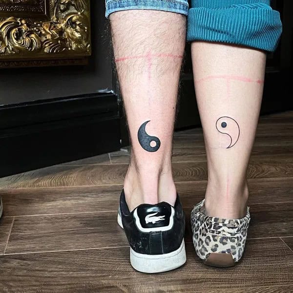 Yin Yang Couple Tattoo