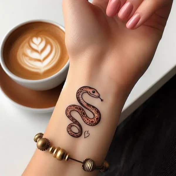 Cute Snake Tattoo