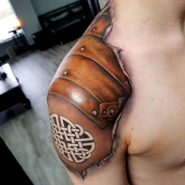 Shoulder Armor Tattoo