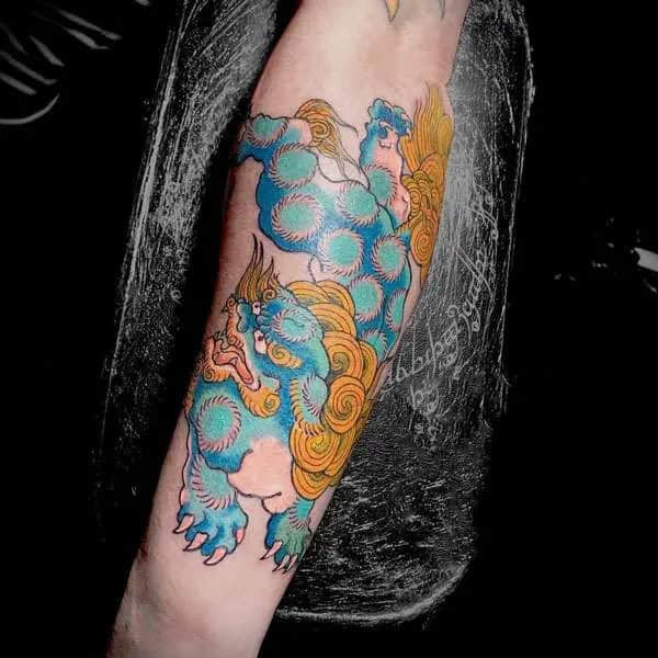 Japanese Foo Dog Tattoo