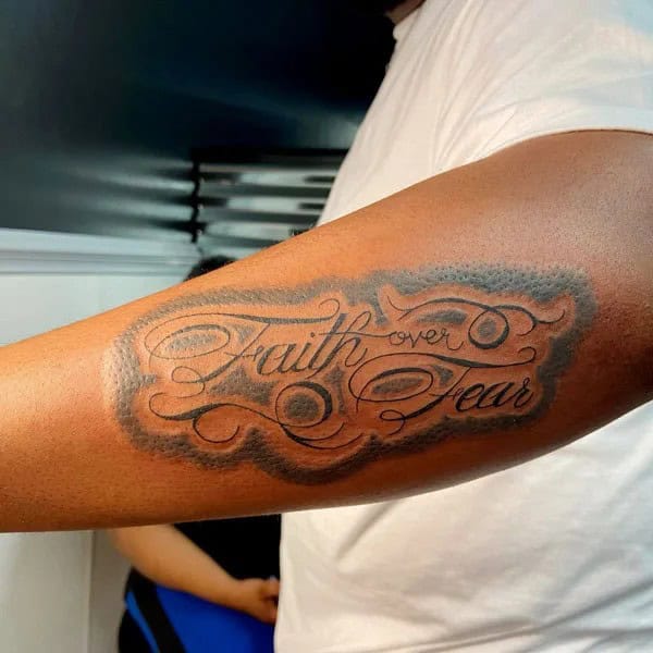 “Faith Over Fear” Cancer Tattoo