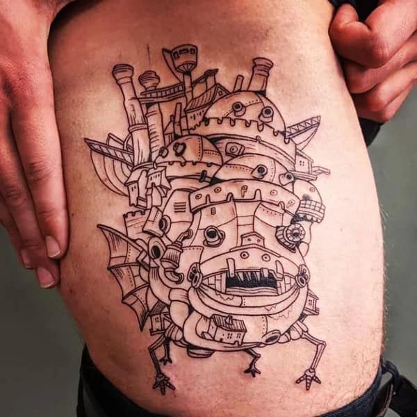 Sleeve Howl’s Moving Castle Tattoo