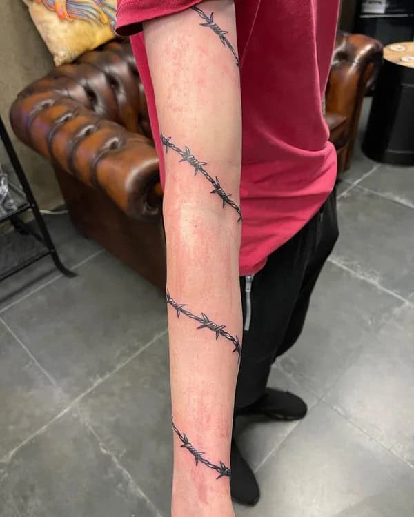 Barbed Wire Tattoo Sleeve