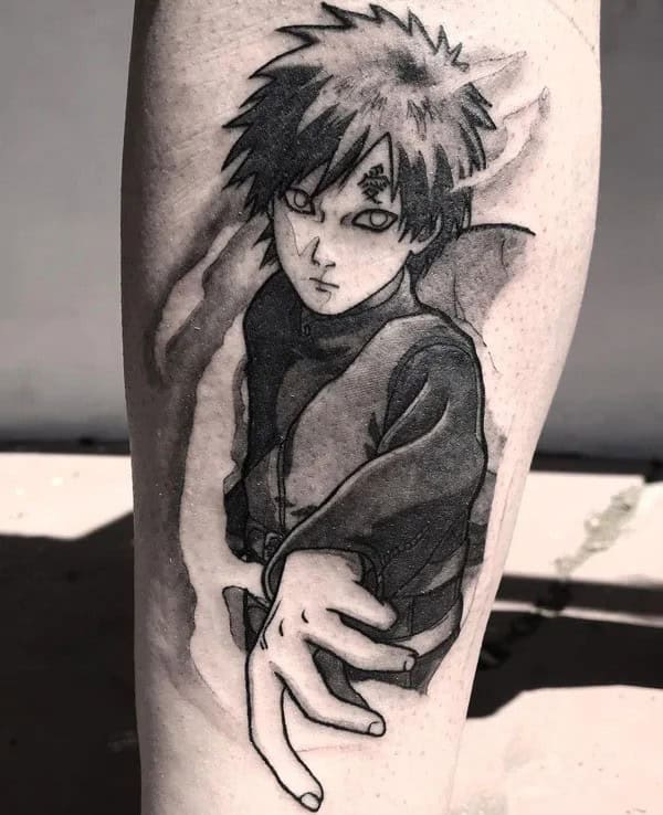 More Gaara Tattoos To Check Out For Gaining Inspiration