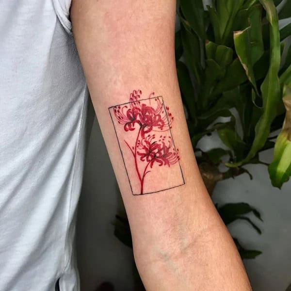 Demon Slayer Spider Lily Tattoo