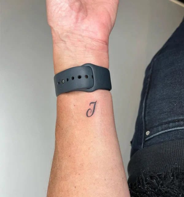 Initial J Tattoo