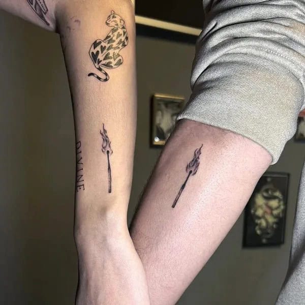 Couple Twin Flame Tattoo