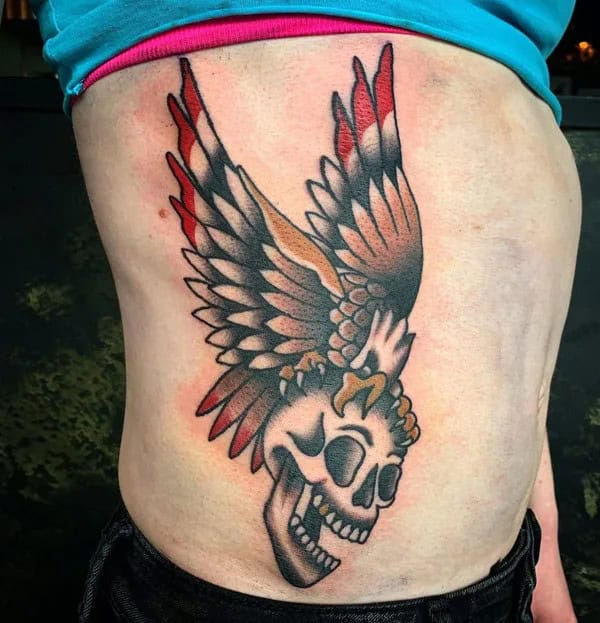 Eagle and Skull Tattoo