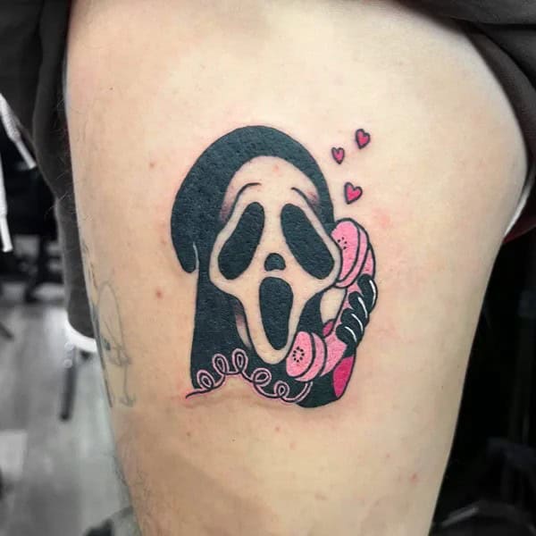 Ghostface Tattoo On Arm