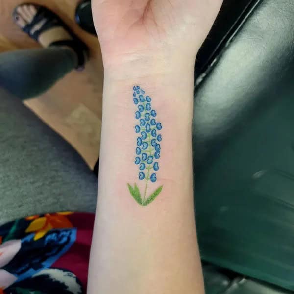 Small Bluebonnet Tattoo