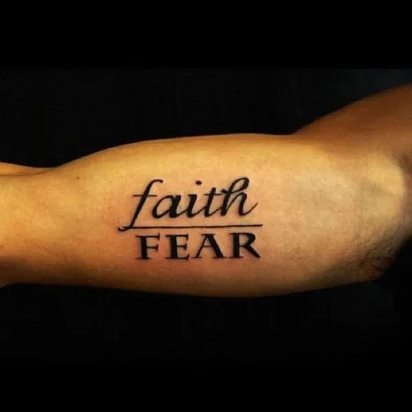 “Faith Over Fear” Cancer Tattoo