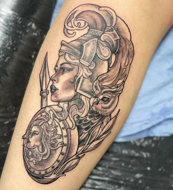 Female Warrior Tattoo