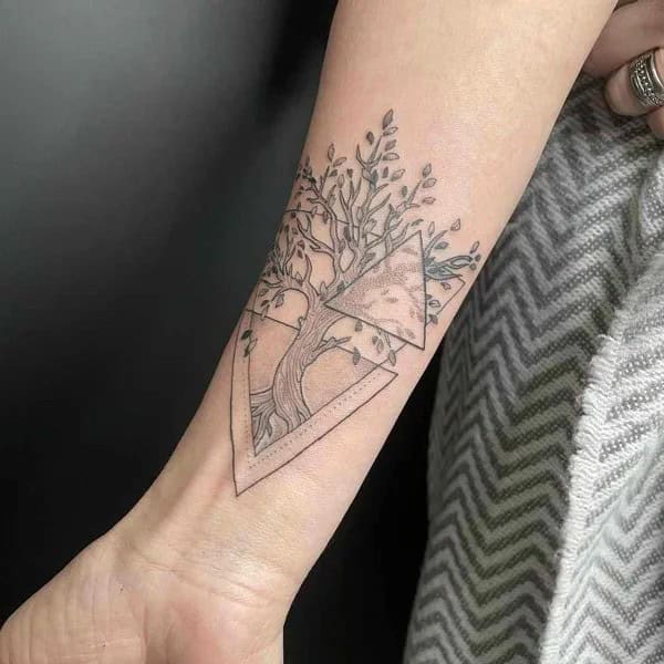 Tree Of Life Wrist Tattoo