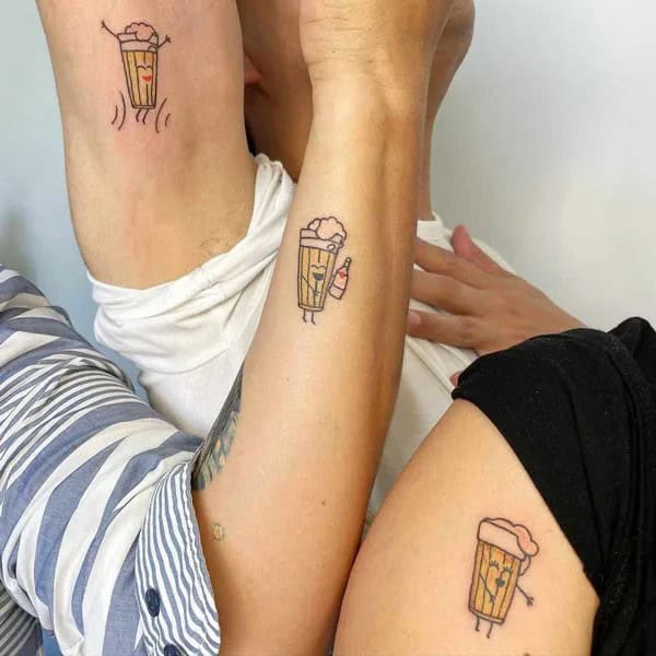 Siblings Beer Tattoo