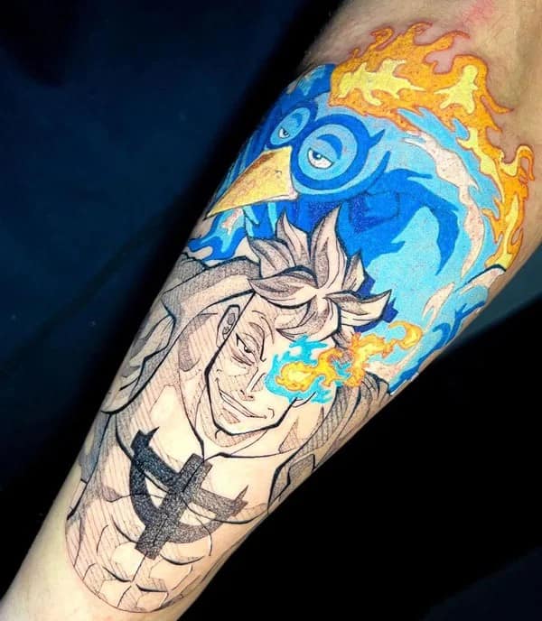 Anime Foot Tattoo