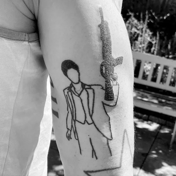 Al Pacino Scarface Tattoo